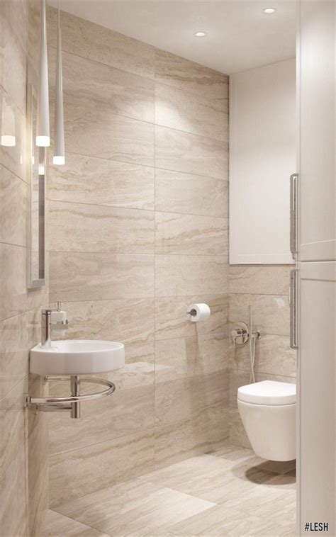 This wonderful bathroom from ashley montgomery design is the perfect combination of modern and trendy. Modern bathroom | LESH (design interior, bathroom small ...