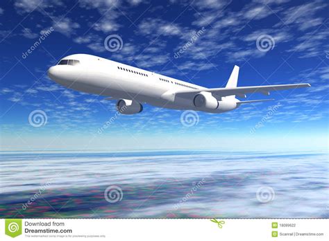 Passenger Airliner Silhouette Flat Vector Illustration Isolated On