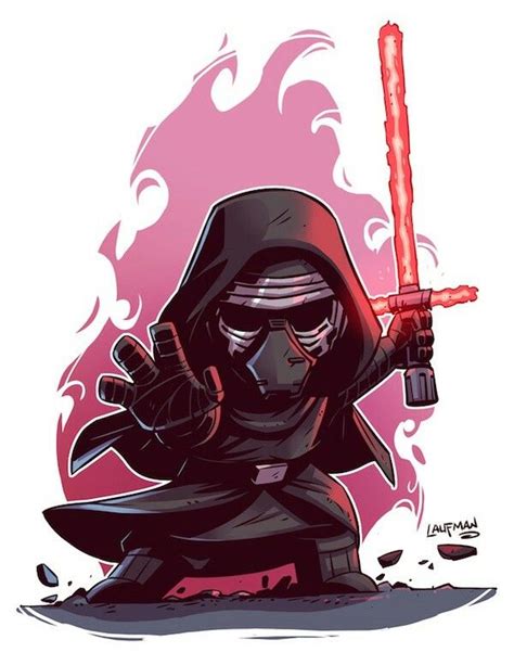 Kylo Ren Star Wars Cartoon Star Wars Art Star Wars Characters