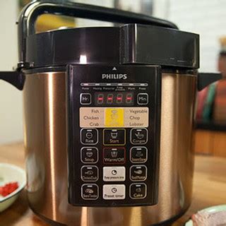 14 cooking menus • artificial intellegence control. Philips 6.0L Auto Pressure Release Pressure Cooker 6.0L ...
