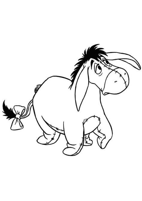 Happy Eeyore Coloring Page Free Printable Coloring Pages For Kids