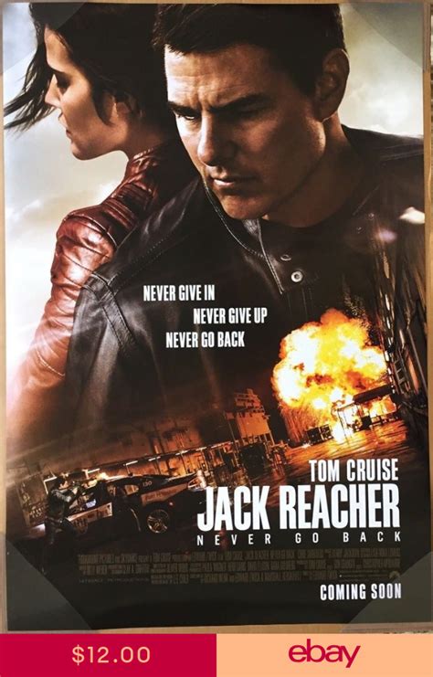 Jack Reacher : Never Go Back Streaming - JACK REACHER NEVER GO BACK MOVIE POSTER 2 Sided ORIGINAL 27x40 TOM