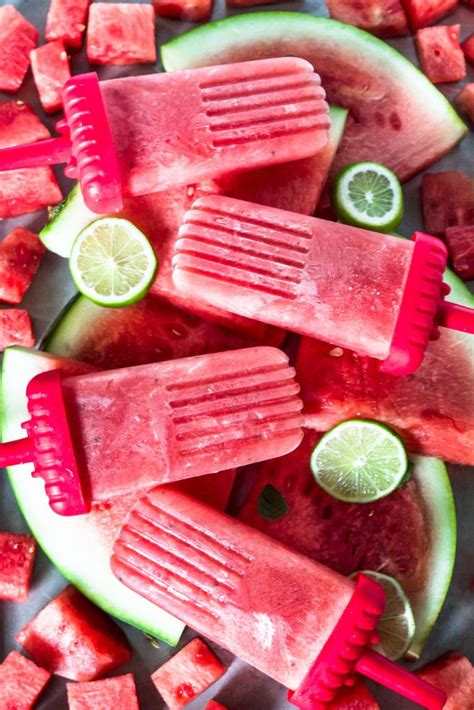Watermelon Lime Mint Popsicles Pass The Cookies Hot Weather Meals
