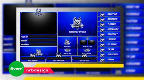 Pc Setup Fiverr Twitch Streamers Overlays Snapchat Logo Design