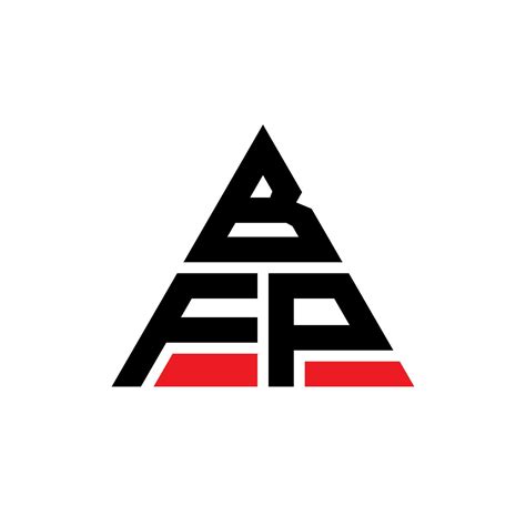 Bfp Triangle Letter Logo Design With Triangle Shape Bfp Triangle Logo