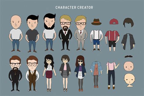 Character Creator And Monsters Character Creator Cartoon People Character