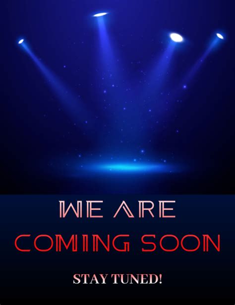 Coming Soon Event Template Postermywall