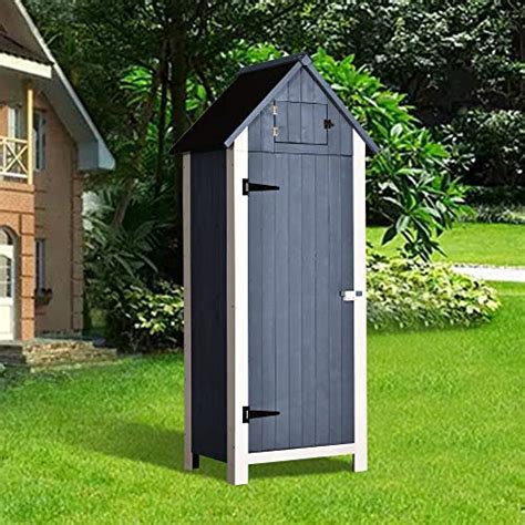 Check spelling or type a new query. MCombo Outdoor Storage Cabinet Tool Shed Wooden Garden ...