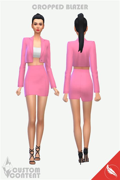 The Sims 4 Cropped Blazer The Sims 4 Custom Content