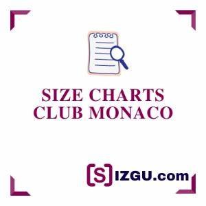 Club Monaco Size Charts Sizgu Com