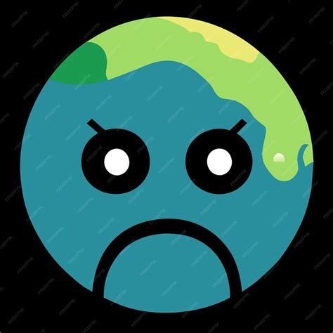 Premium Vector Desperate Planet Sad Earth Depiction In A Poster