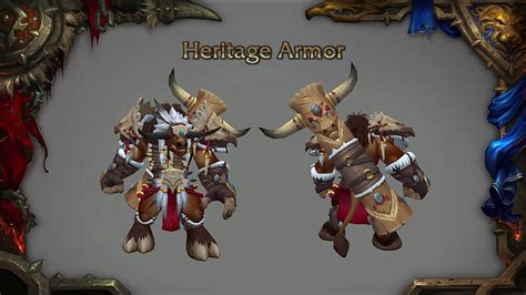 New Heritage Armor For Gnomes And Tauren Coming In Patch 8 2 Rise Of