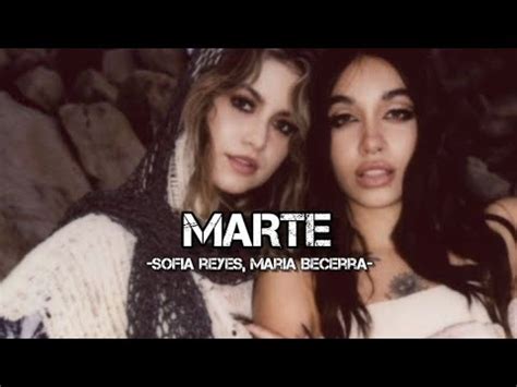 Sofia Reyes Maria Becerra Marte Letra Official YouTube