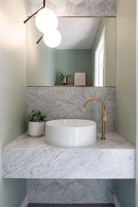 14 Design Ideas For Modern Powder Rooms That Include Color Or Texture