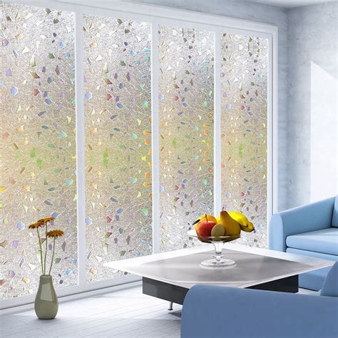 Custom Size Office Decor Window Film Static Cling Privacy Anti Uv Vinyl Frosted For Home And 最低価格の