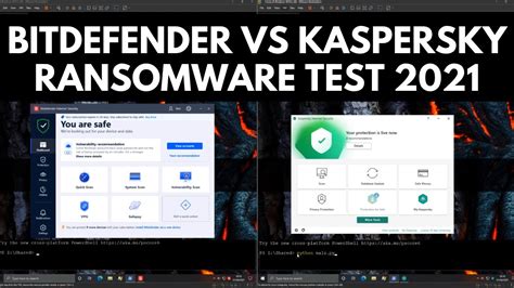Bitdefender Vs Kaspersky Ransomware Test Youtube