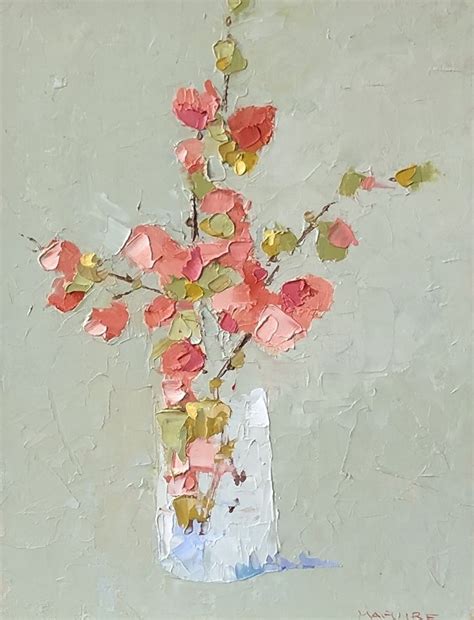 Hours may change under current circumstances Quince in Vase by Carol Maguire, Oil, 12 x 9 | Floral ...