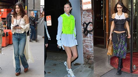 bella hadid s best outfits showcase her street style evolution over the years vogue