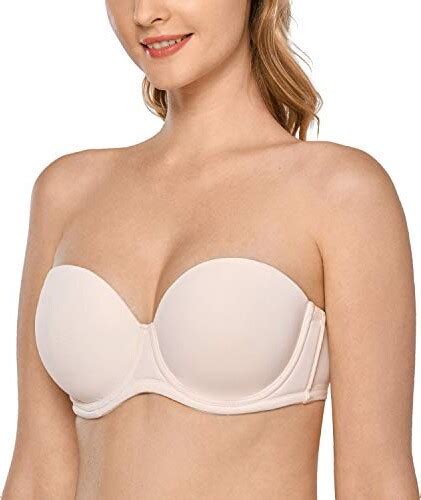Delimira Women S Strapless Bras Multiway For Bigger Bust Push Up Underwire Smooth Bandeau Bra