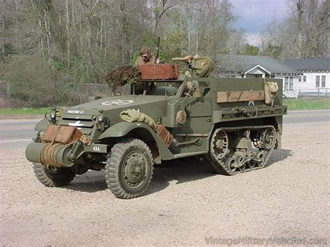 Restored Vintage 1942 Halftrack Military Vehicles Army Vehicles