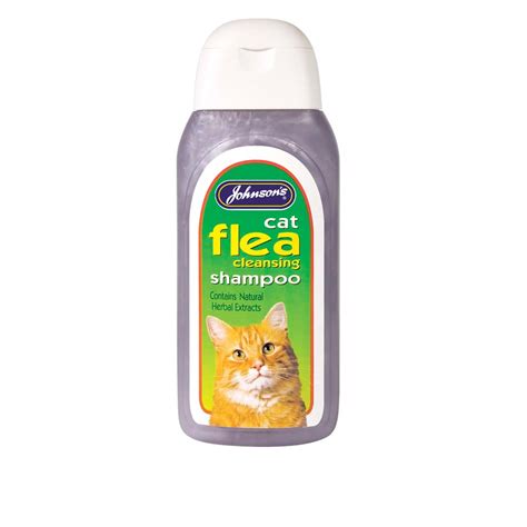 Johnsons Cat Flea Cleansing Shampoo 200ml Cat Shampoos Conditioners