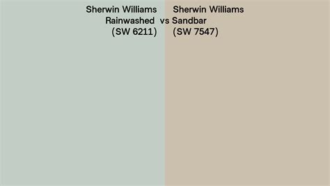 Sherwin Williams Rainwashed Vs Sandbar Side By Side Comparison Hot