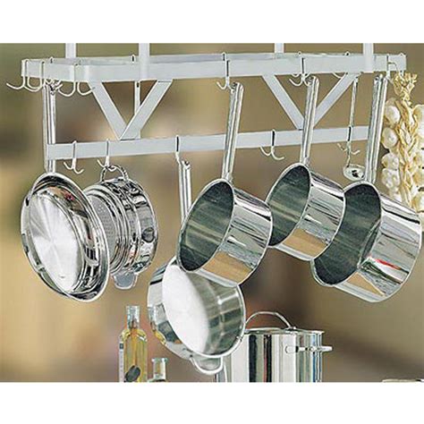Pot rack ceiling mounts hang from the ceiling, which means that they utilize the vertical space. Pot Racks - Ceiling Mounted Pot Racks by Advance Tabco ...