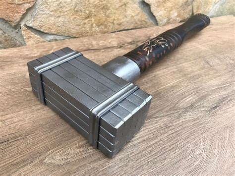 Viking Axe Hand Forged Hammer Thor Hammer Decorative Etsy