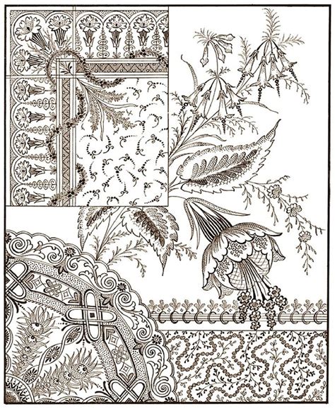 An Image Of A Black And White Drawing Of Flowers