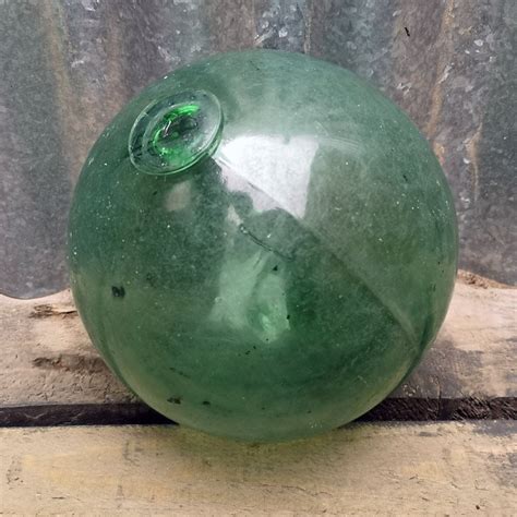 Vintage Green Glass Decorative Ball Buoy Baxter And Co Home