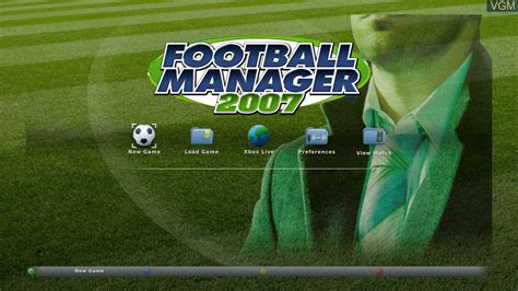 Football Manager 2007 For Microsoft Xbox 360 The Video Games Museum