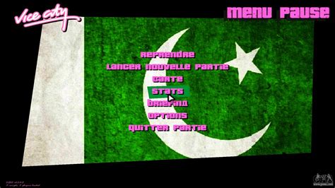 Pakistan Flag At Menu For Gta Vice City