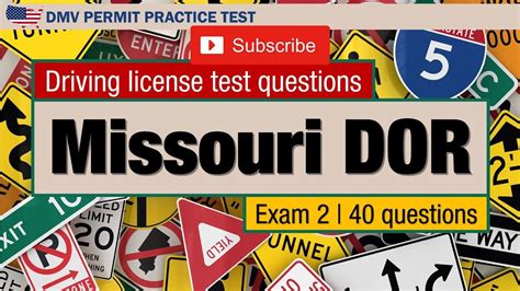 Driving License Test Questions Missouri Dor Permit