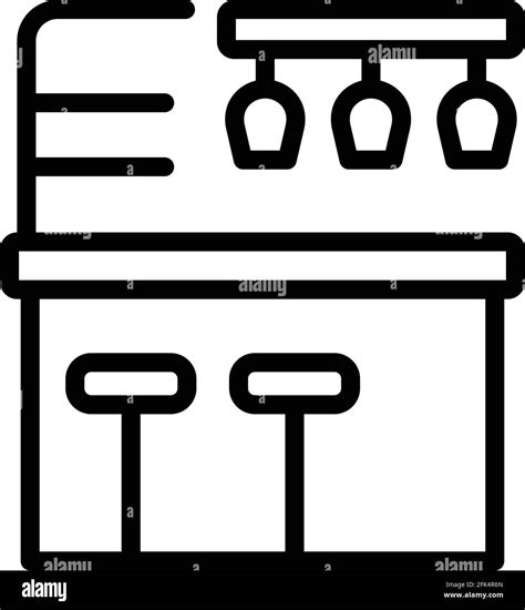 Bar Counter Icon Outline Bar Counter Vector Icon For Web Design