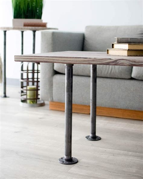 Furniture Hardware Rustic 30 Inch Industrial Pipe Decor Table Legs Set