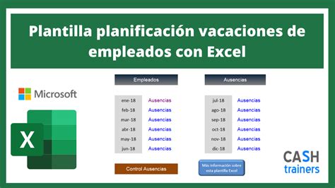 Plantilla Planificación Vacaciones De Empleados Con Excel