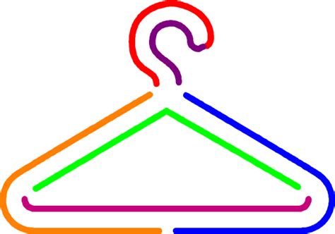 Multicolored Hanger Clip Art At Vector Clip Art Online Royalty Free And Public Domain