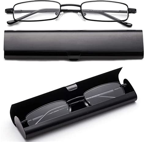 newbee fashion 2 pack compact reading glasses on the go slim reading glasses in tube