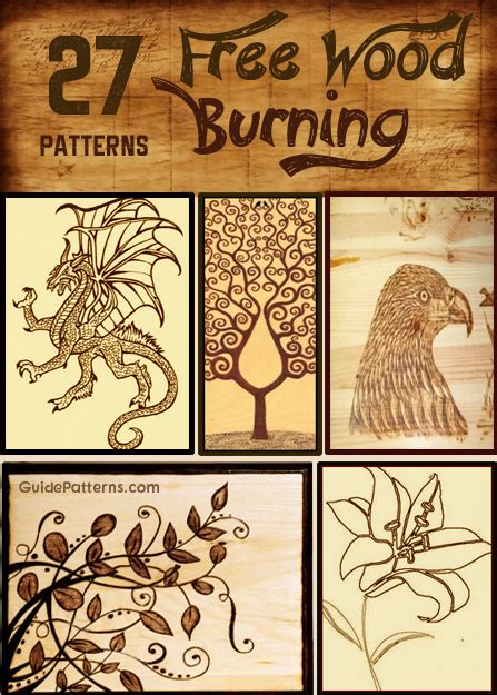 Mar 29, 2020 · use wood burning tools to create dark lines. 27 Free Wood Burning Pattern Ideas | Guide Patterns