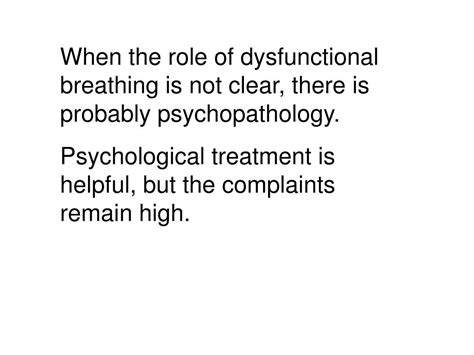 Ppt Dysfunctional Breathing And Hyperventilation Complaints