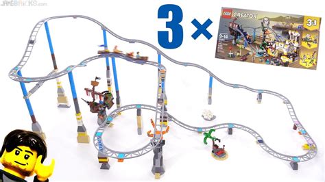 Three Lego Creator Pirate Coasters Tracks Combined Youtube