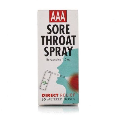 Buy Aaa Sore Throat Spray Oromucosal Spray 15mg