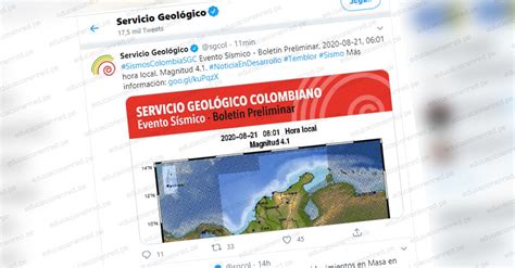 Apr 28, 2021 · un temblor de magnitud 8,2 en la escala richter ha sacudido esta noche las islas aleutianas de alaska (ee.uu.) y ha provocado la emisión de una alerta de tsunami para hawái y alaska. Temblor Hoy En Colombia 2021 - Temblor en Colombia hoy ...