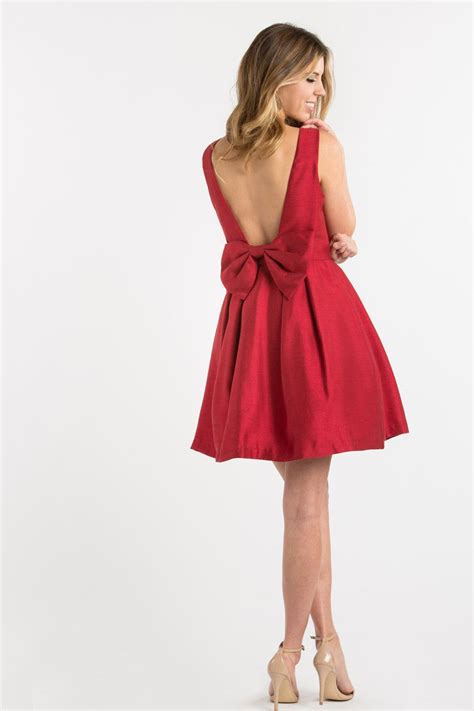 Blaire Red Bow Back Dress Cute Dresses Big Girl Dresses Casual Dresses