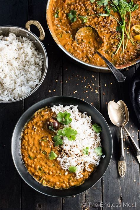 Packed with flavors of fresh spices of ginger, garlic, turmeric, curry packed and balanced out with rich coconut milk makes the curry the best budget food! Creamy Coconut Lentil Curry | Recipe | Lentil recipes ...