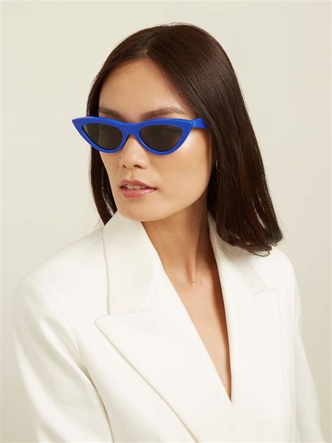 Cat Eye Acetate Sunglasses Céline Eyewear Matchesfashioncom