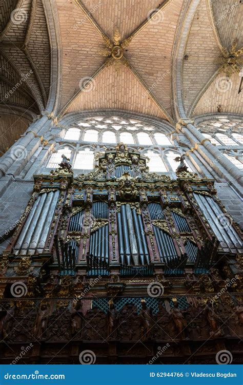 Pipe Organ Cathedral Of Avila Spain Editorial Photo Image Of Spain