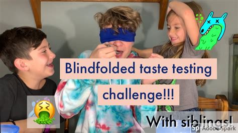 Blindfolded Taste Test Challenge With Siblings Youtube