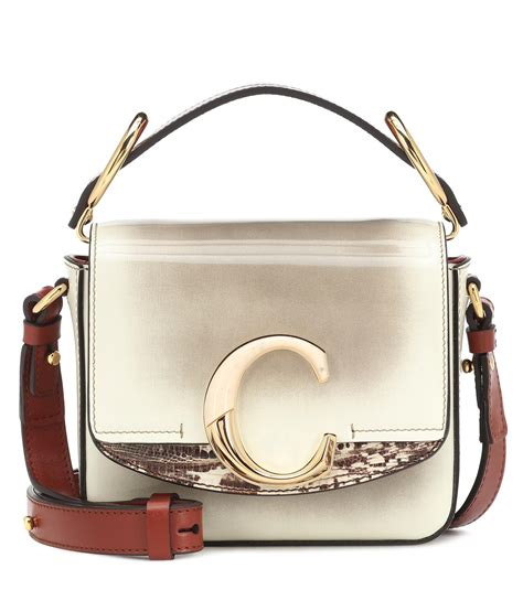 Chloé C Mini Leather Shoulder Bag Lyst