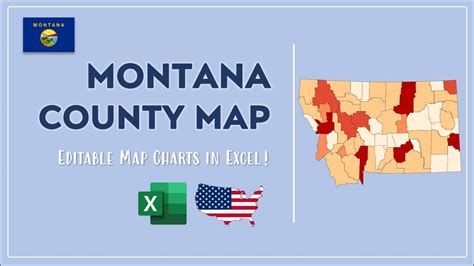 Montana County Map In Excel Counties List And Population Map Youtube